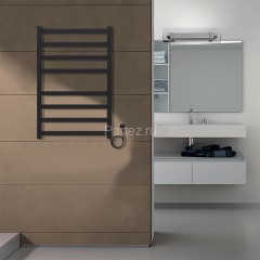 Полотенцесушитель электрический AZARIO PALERMO 500/800 квадрат, 8 секций, диммер справа, черный (AZ8