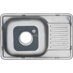 Мойка 6642 U MELANA 0,6/160 врезная прямоугольная с сифоном (218 t *10)