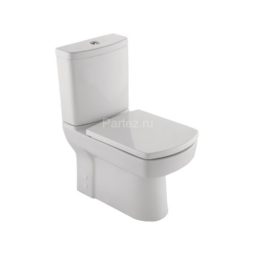 Унитаз-компакт KALE BASICS напольный, в комплекте с бачком, сиденьем микролифт и арматурой