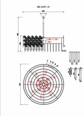 Подвесная люстра Zortes ZRS.01277.18