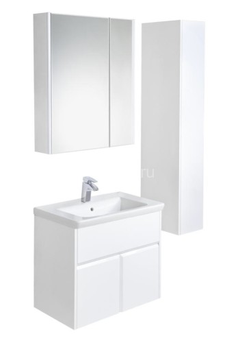 Z_UP Шкаф-колонна левый, белый глянец