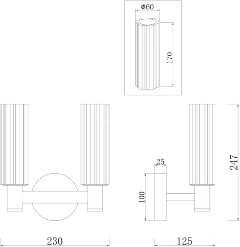 Бра Freya FR5167WL-02BS