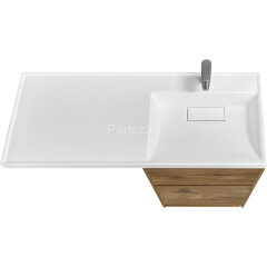 Тумба под раковину Aquaton Лондри 60 без фасада, дуб рустикальный (1A266901LHDR0)