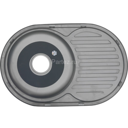 Мойка 7750 U MELANA 0,6/180 врезная овальная с сифоном (124 tb *12)