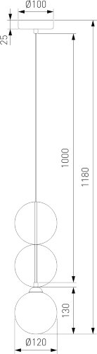 Подвесной светильник Eurosvet 40073/1 серый