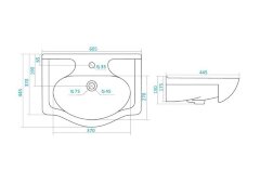 Раковина AQUATON Селигер 60, белая (1WH110268)