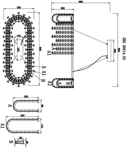 Подвесная люстра Zortes ZRS.30514.23