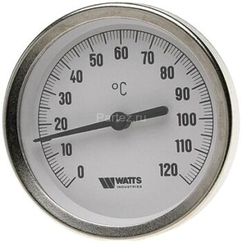 Термометр биметаллический F+R801 OR 63mm 0-120°C G1/2 50mm