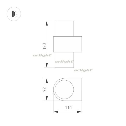 Настенный светильник Arlight 033734
