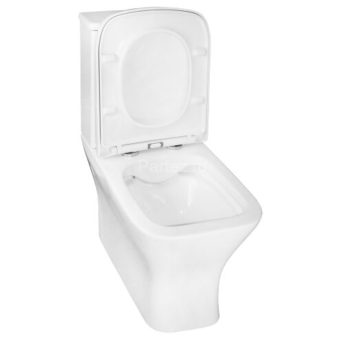 Унитаз-компакт Azario Blaise 385х615х801 напольный, безободковый с быстросъемным сиденьем микролифт 