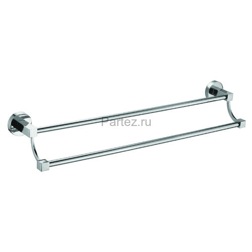 Полотенцедержатель AZARIO NESSY трубчатый двойной 60 см, хром (AZ-73102)
