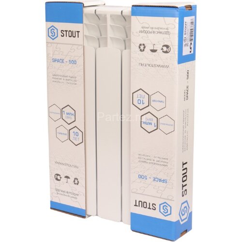 Радиатор биметаллический STOUT Space 500-5