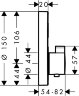 15744000 Термостат ShowerSelect S, для 1 потребителя, СМ