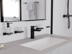 Дозатор для жидкого мыла Hansgrohe AddStoris, матовый чёрный (41745670)