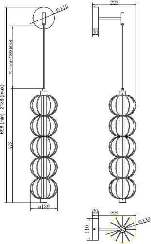 Бра Maytoni MOD216WL-L10G3K
