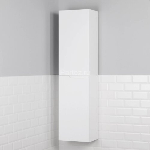 Пенал подвесной Итана Alexa 40 400х316х1600 левый, белый глянец (CS00080604)