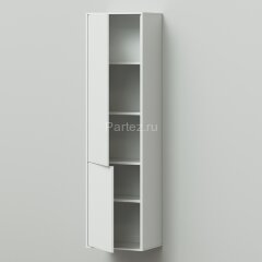 Пенал подвесной Итана Roberto 40 (400х350х1550) правый, белый глянец