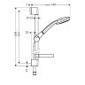 27772000 Croma 100 Душевой набор Croma 100 Vario/Unica’C 0,65 м, ½’