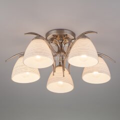 Потолочная люстра Eurosvet 30121/5 сатин-никель