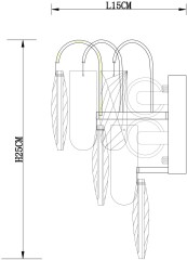 Бра Arte Lamp A2719AP-2GO