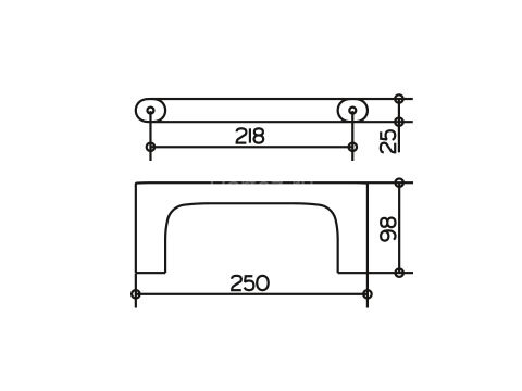 Полотенцедержатель Keuco Edition 400, хром (11521010000)
