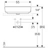 Раковина Geberit VariForm 55х40 см, белая (500.779.01.2)