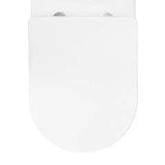 Унитаз-компакт Azario Vois 380х640х785 напольный, безободковый, в комплекте с быстросъемным сиденьем