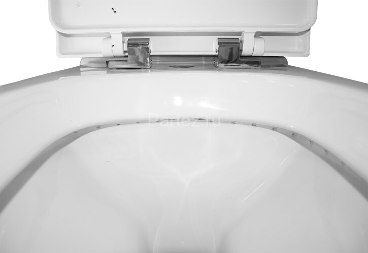 Унитаз-компакт Creo Ceramique LE MANS напольный, скрытый монтаж, с крышкой микролифт (415х705х950)