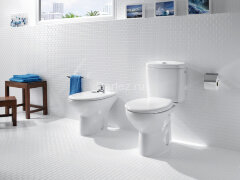 Низ к унитазу Roca Victoria, косой выпуск, белый (7.3423.9.U00.0)