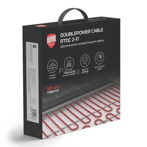 Кабель нагревательный Royal Thermo Doublepower Cable RTDC 2-17-600 (комплект)