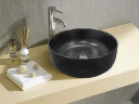 Раковина-чаша Creo Ceramique 400х400х140 накладная, круглая, керамика, черный матовый (PU4400MBK)