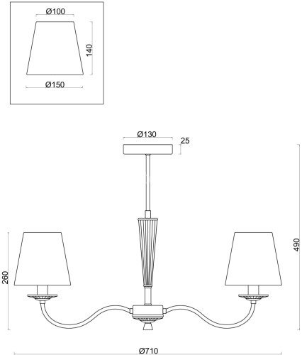 Потолочная люстра Freya FR2027PL-05N