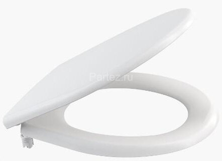 Сиденье для унитаза Duroplast Alca plast, крепление металл, белый (A601)