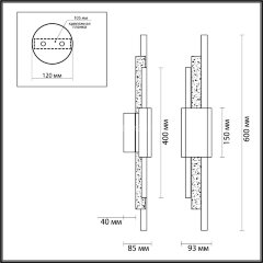 Настенный светильник Odeon Light 4361/10WL