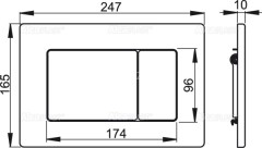 Кнопка смыва Alcadrain Antivandal (M279)