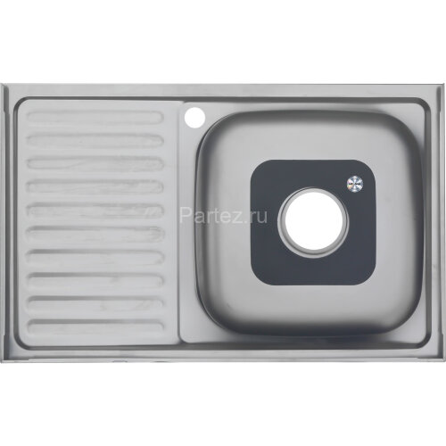 Мойка 8050 L MELANA 0,8/180 накладная прямоугольная с сифоном (005 t L *10)