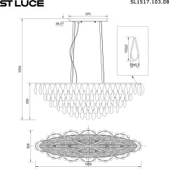 Подвесная люстра ST Luce SL1517.103.08