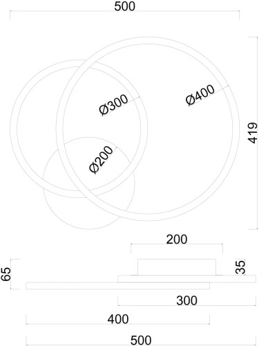 Потолочная люстра Arte Lamp A2211PL-2BK