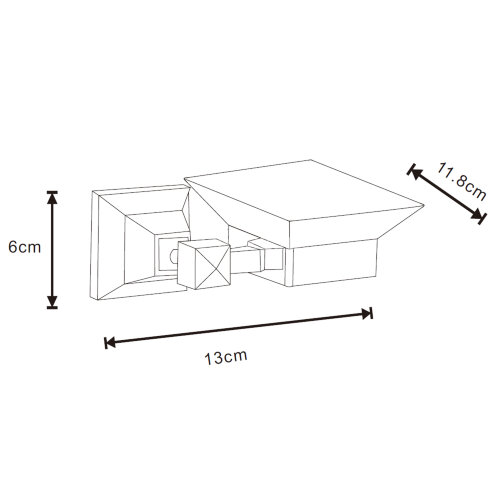 Мыльница Azario ALTRE, Хром (AZ-96008)