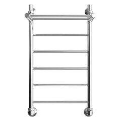 Полотенцесушитель водяной ДВИН FJ 80/60 с полкой 1"-1/2" К3 полированный (4627152137185)