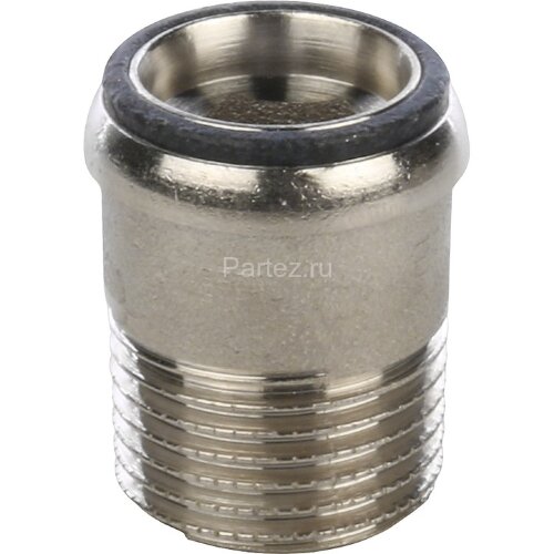 Кран шаровой полнопроходной угловой с американкой 1/2 Stout