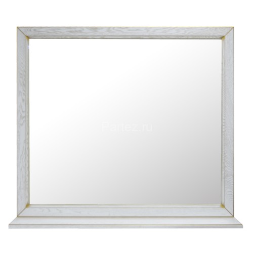 Зеркало Loranto Пандора 1030х920 белое золото, массив Дуб (Зеркало)