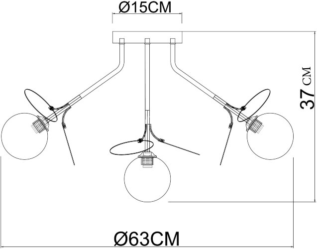 Потолочная люстра Arte Lamp A1369PL-7GY