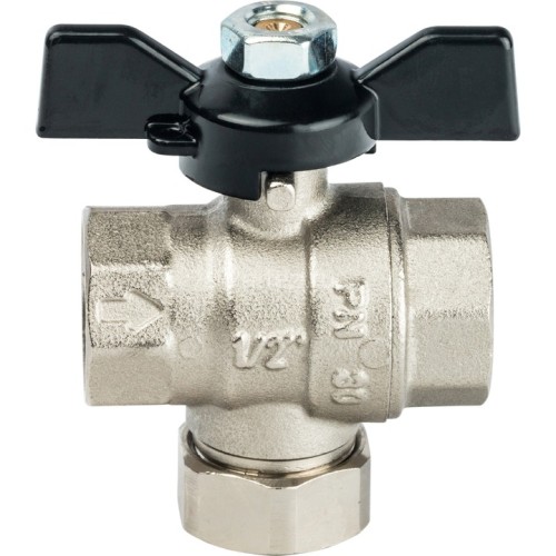 Кран шаровой с фильтром 1/2" Stout