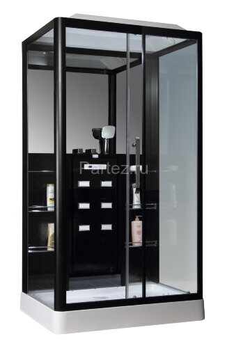 Душевая кабина Loranto Selak CS 127-3A R 90х120х215 см черная (CS00035779)