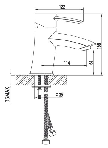 Смеситель Lemark Atlantiss LM3206C для раковины