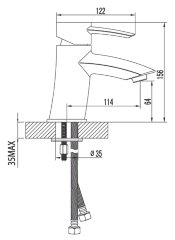 Смеситель Lemark Atlantiss LM3206C для раковины
