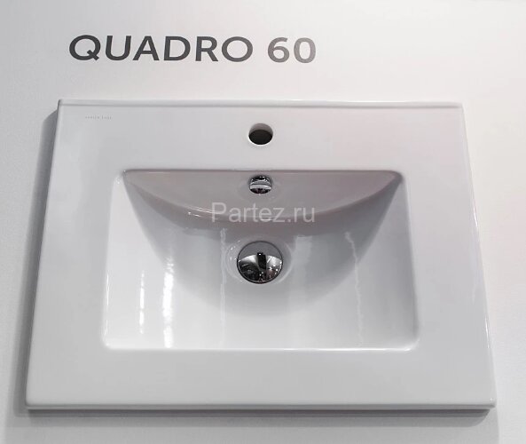 Раковина Sanita Luxe Quadro 60, белая (QDR60SLWB01)