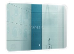 Зеркало AZARIO Alone Raggio 800х600 влагостойкое с подсветкой, сенсорный выключатель с функцией димм