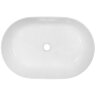 Раковина-чаша Creo Ceramique 580х380х140 накладная, овальная, керамика, белый глянцевый (PU4300)